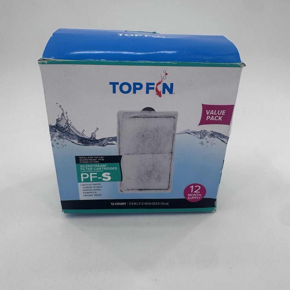 GENUINE TOP FIN SILENSTREAM PF-S FILTER Cartridges - 9 New Filters Fast Shipping